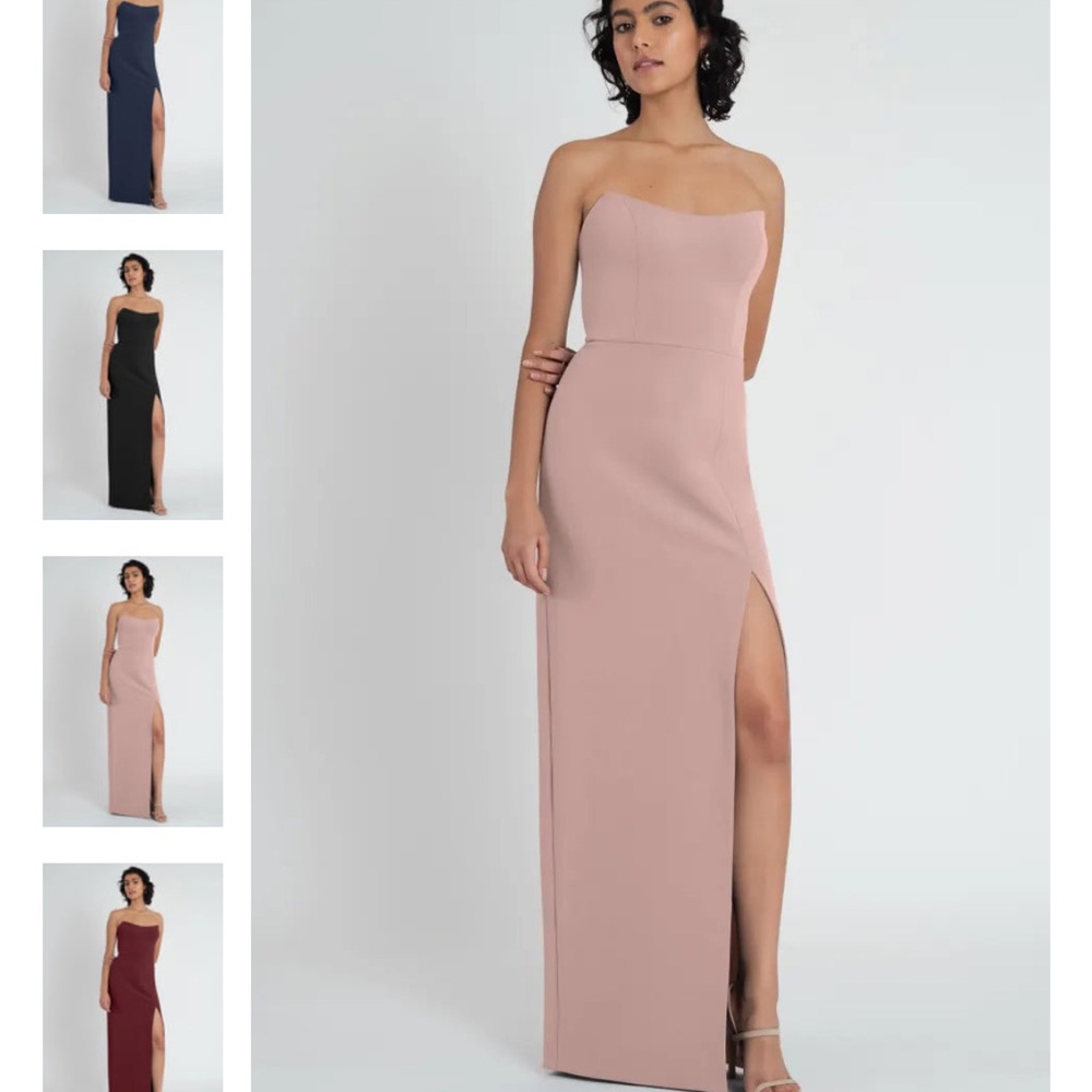 JENNY YOO strapless bridesmaid dress